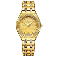 Load image into Gallery viewer, MISSFOX Fashion Watches Women's Expensive 18K Gold Ladies Wrist Watch Women Quartz Classic Analog Diamond Jewelry Hand Watch