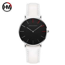 Load image into Gallery viewer, 2018 Dropshipping Japan Quartz Movement Uhren Dame Creative Women Watch Clock luxury Black Leather Ladies Watch Reloj Mujer 36mm