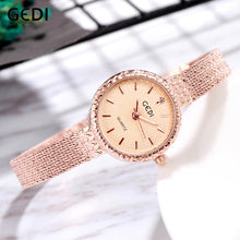 Load image into Gallery viewer, GEDI Women Watch Top Brand Luxury 2019 Rose Gold Woman Ladies Women&#39;s Bracelet Watch Wristwatch reloj mujer