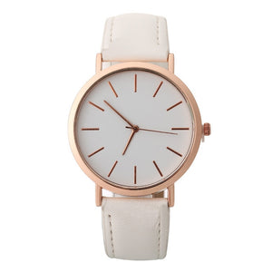 Woman Classic Multi-Color Simple Fashion Leather Band Analog Quartz Round Wrist Watch Watches reloj mujer C50